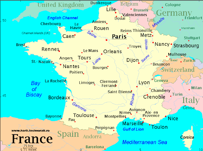 Harta politica Franta