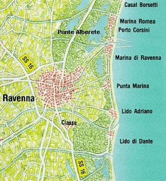 Harta ravena din italia