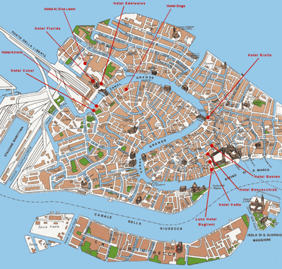 Harta Venezia din Italia