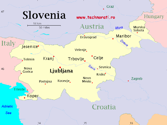 Harta Politica Slovenia